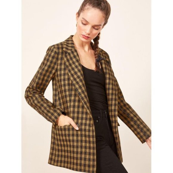 Reformation Jackets & Blazers - *HP* Reformation Lazer Blazer in Caddy
